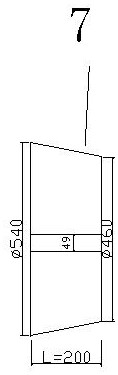 Roasting furnace burner channel refractory ramming material construction method