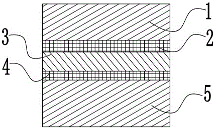 Synchronously-constructed asphalt base cloth sealing layer