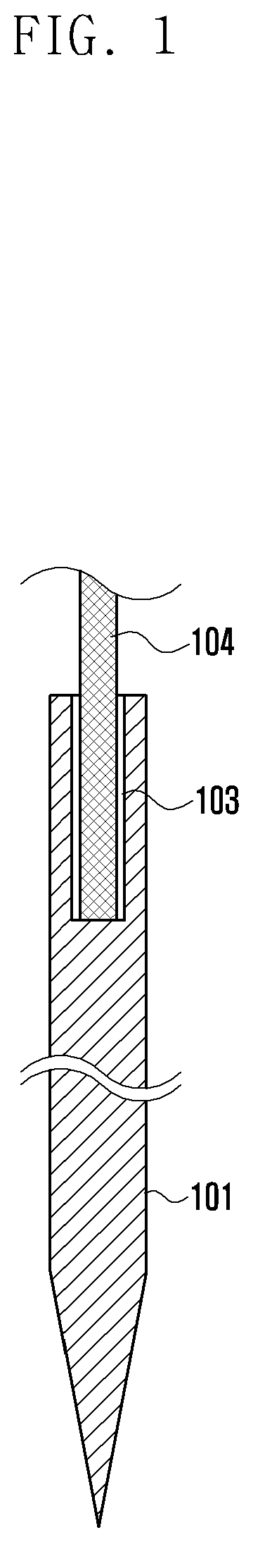 Dual needle set having single or multiple gold threads for hair loss treatment