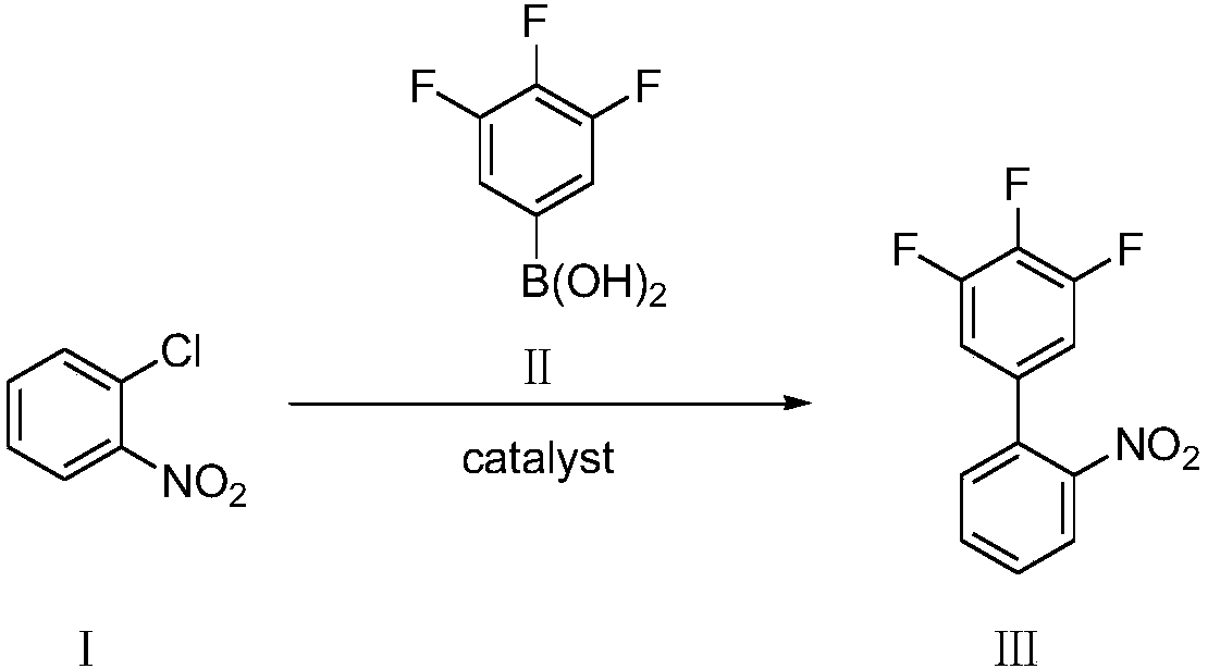 Preparation method of 3,4,5-trifluoro-2'-nitrobiphenyl