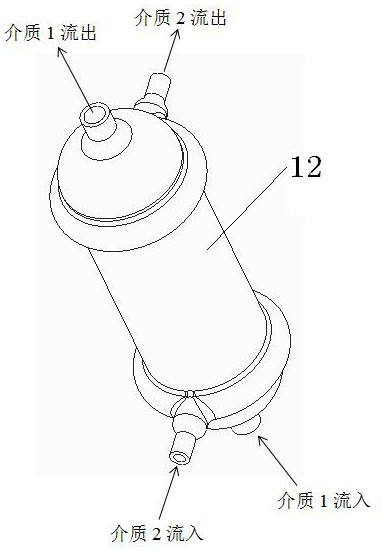 An additively manufactured heat exchanger with a half "half" loop baffle and drainage structure