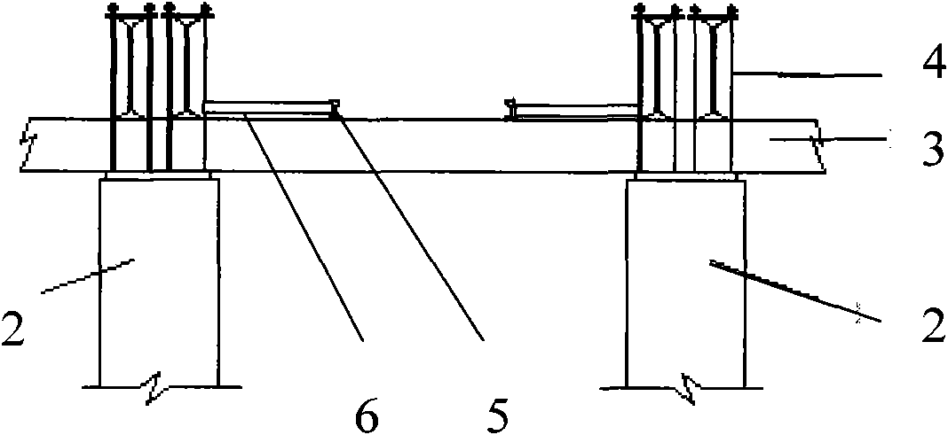 Reinforcing construction method for H-shaped steel line