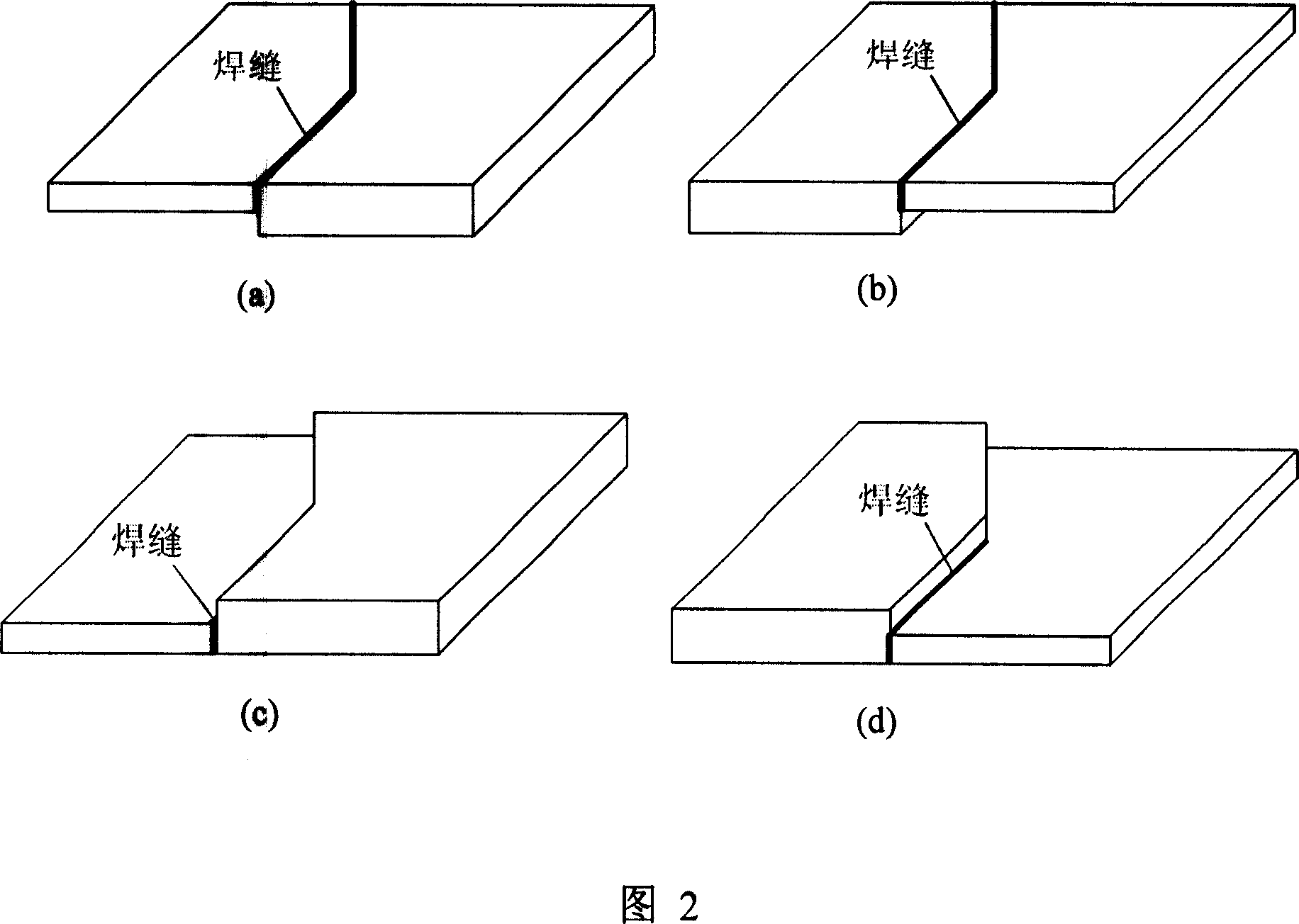 Deformable welding fixture for plate splicing welding with linear and curved weld seams
