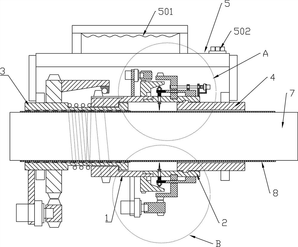 Full-automatic cable stripping device