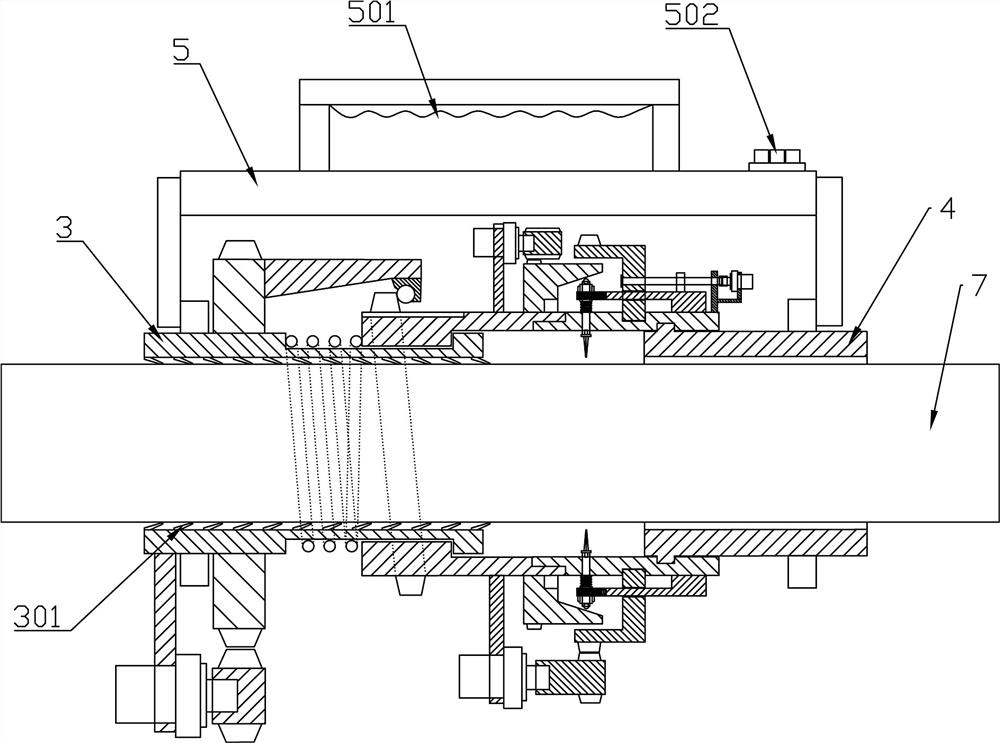 Full-automatic cable stripping device