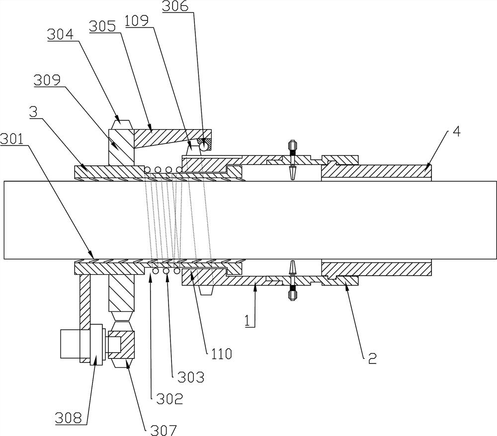 Full-automatic cable stripping device