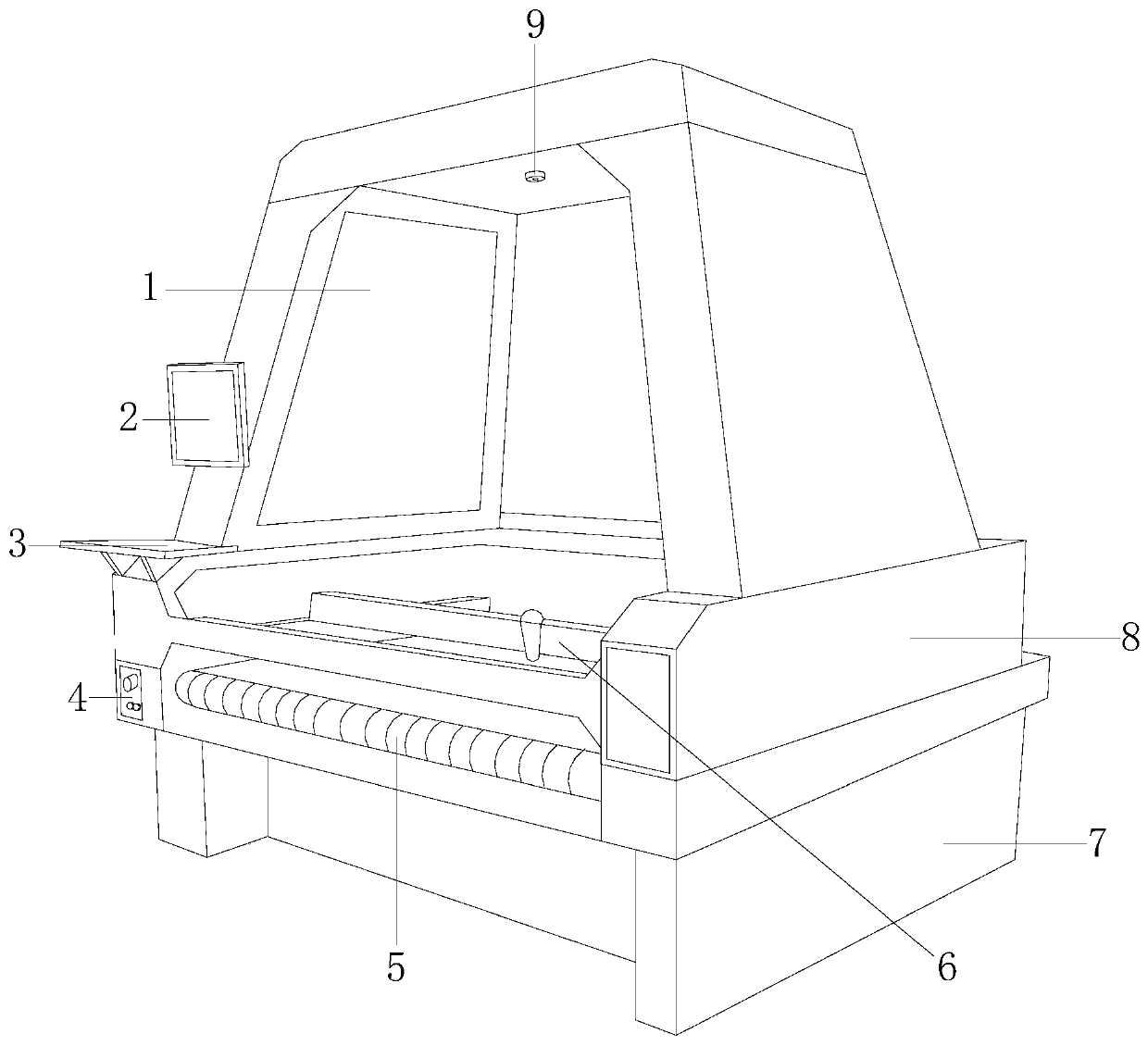 Shearing machine for digital printing