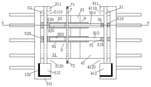 Bridge provided with automatic cleaning type expansion joint device capable of reducing noise