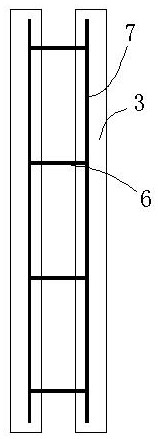 Construction method of concrete railing column in the middle of bridge road