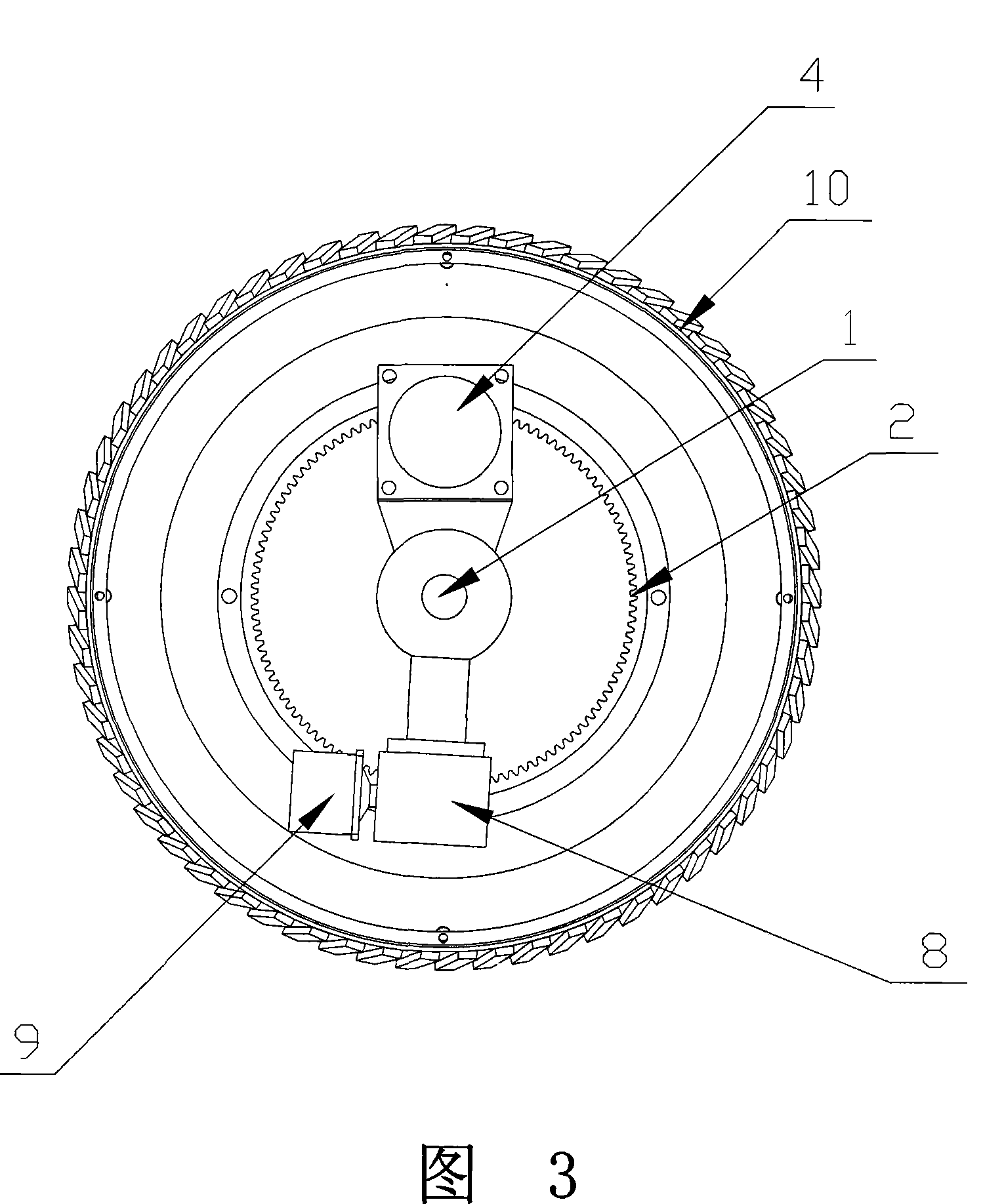 Hub for embedded independent driving system and steering system