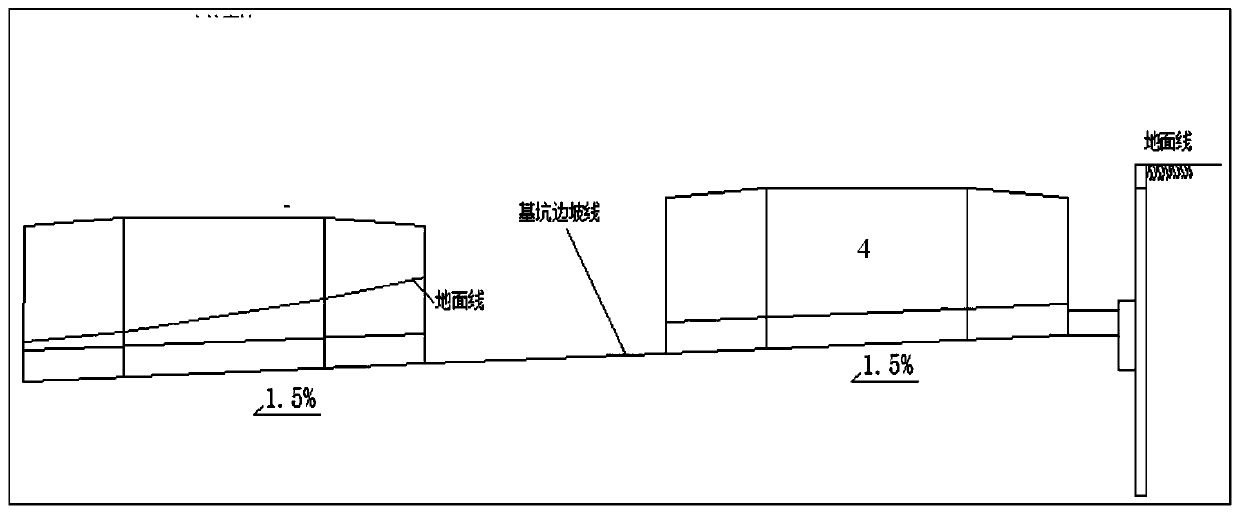 Construction method for obliquely downwards penetrating high-speed rail bridge through U-shaped frame structure