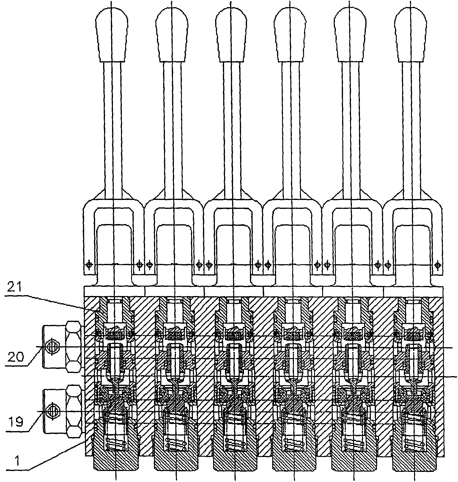 Integrally-inserted conical sealing reversal valve