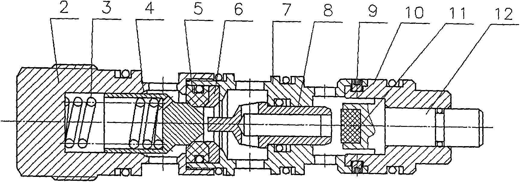 Integrally-inserted conical sealing reversal valve