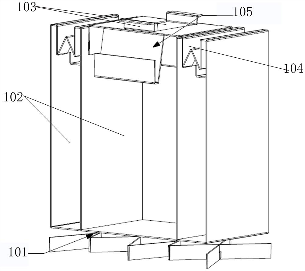 A paper structure cushioning protection device for environment-friendly packaging