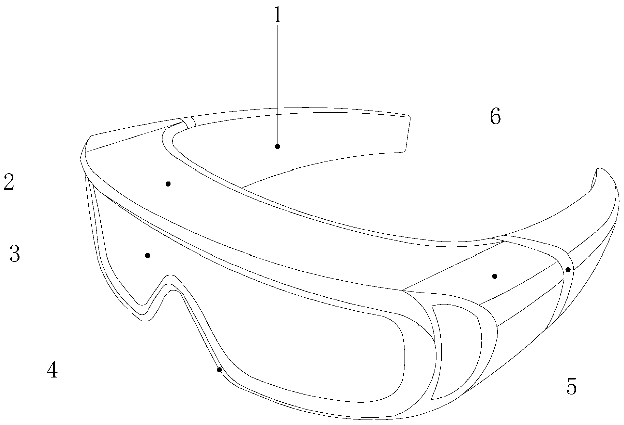 Smart glasses based on preset dynamic characteristics and reverse action principle