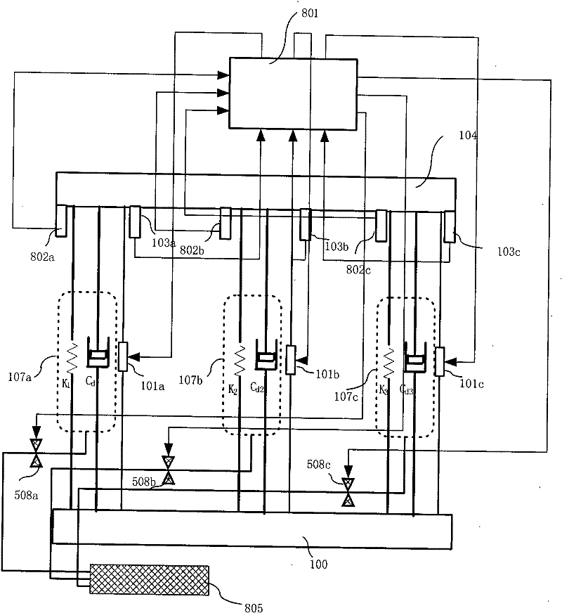 Active shock absorption and vibration isolation device