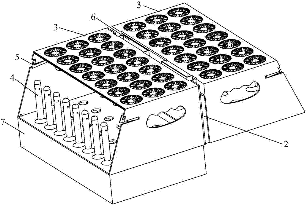 Test tube storage and transportation device