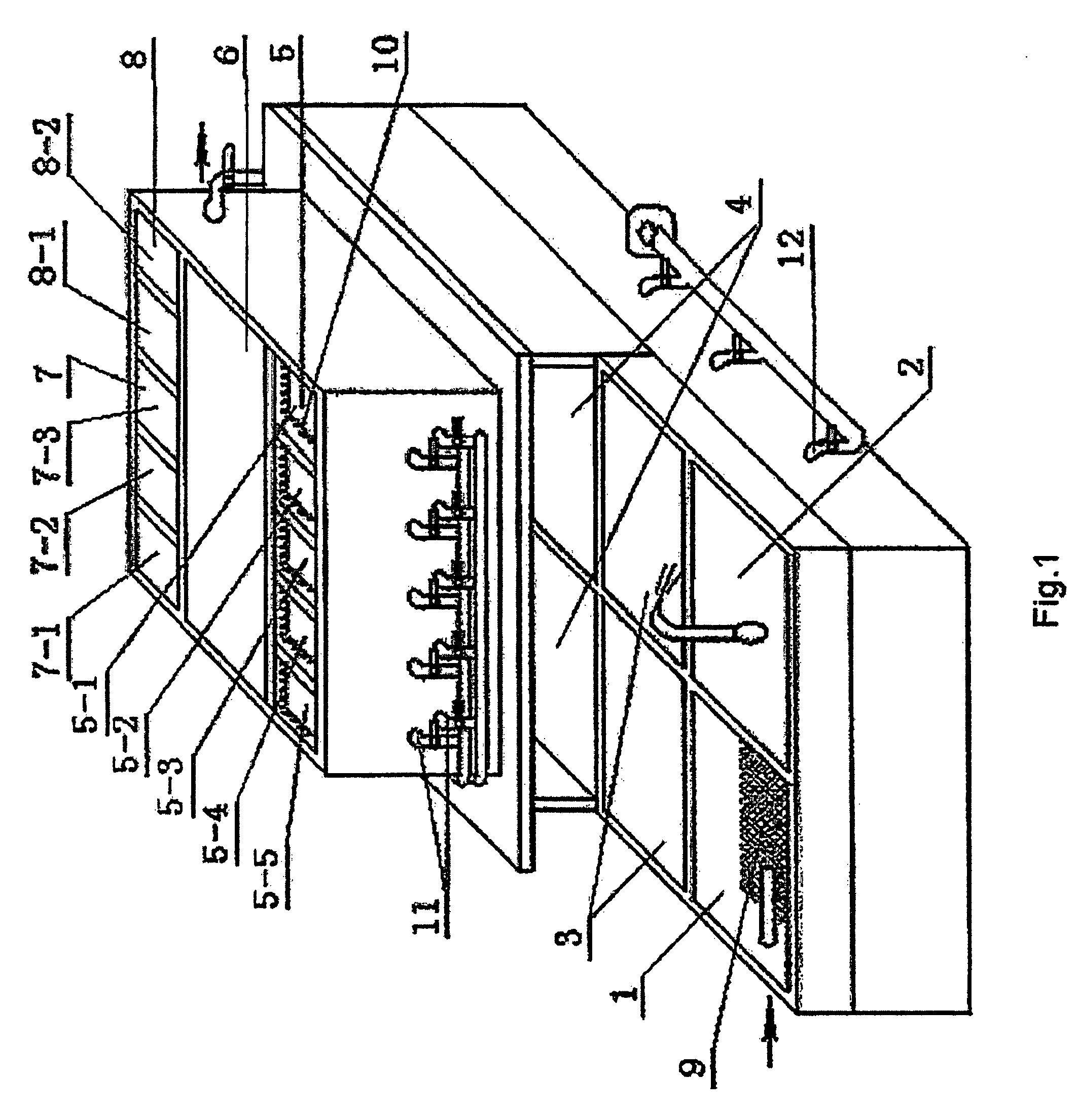 Device for deep sewage treatment without sludge discharge