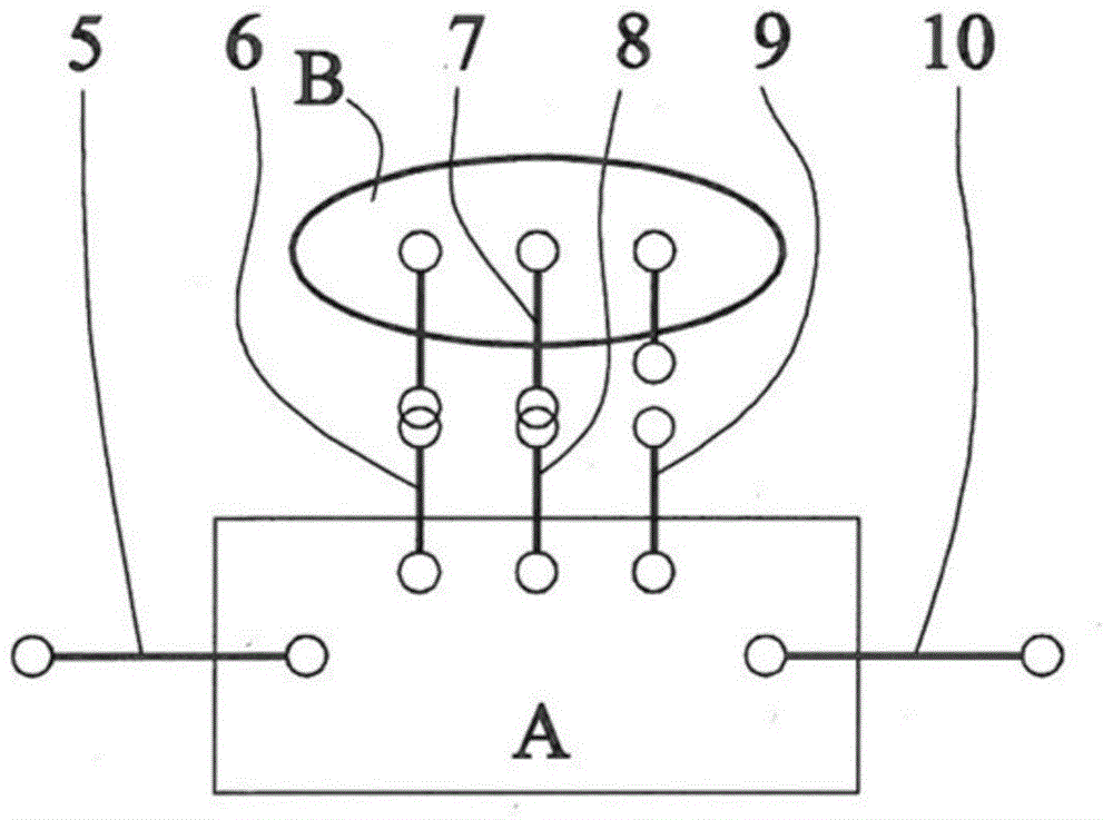 Power-split multi-stage continuously variable transmission device and method for changing stages