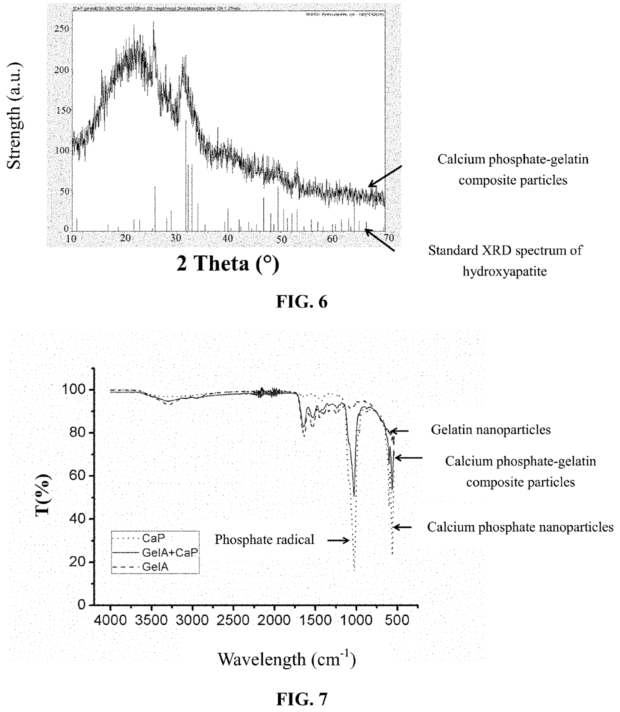 Method for preparing inorganic nanoparticle-gelatin core-shell composite particles