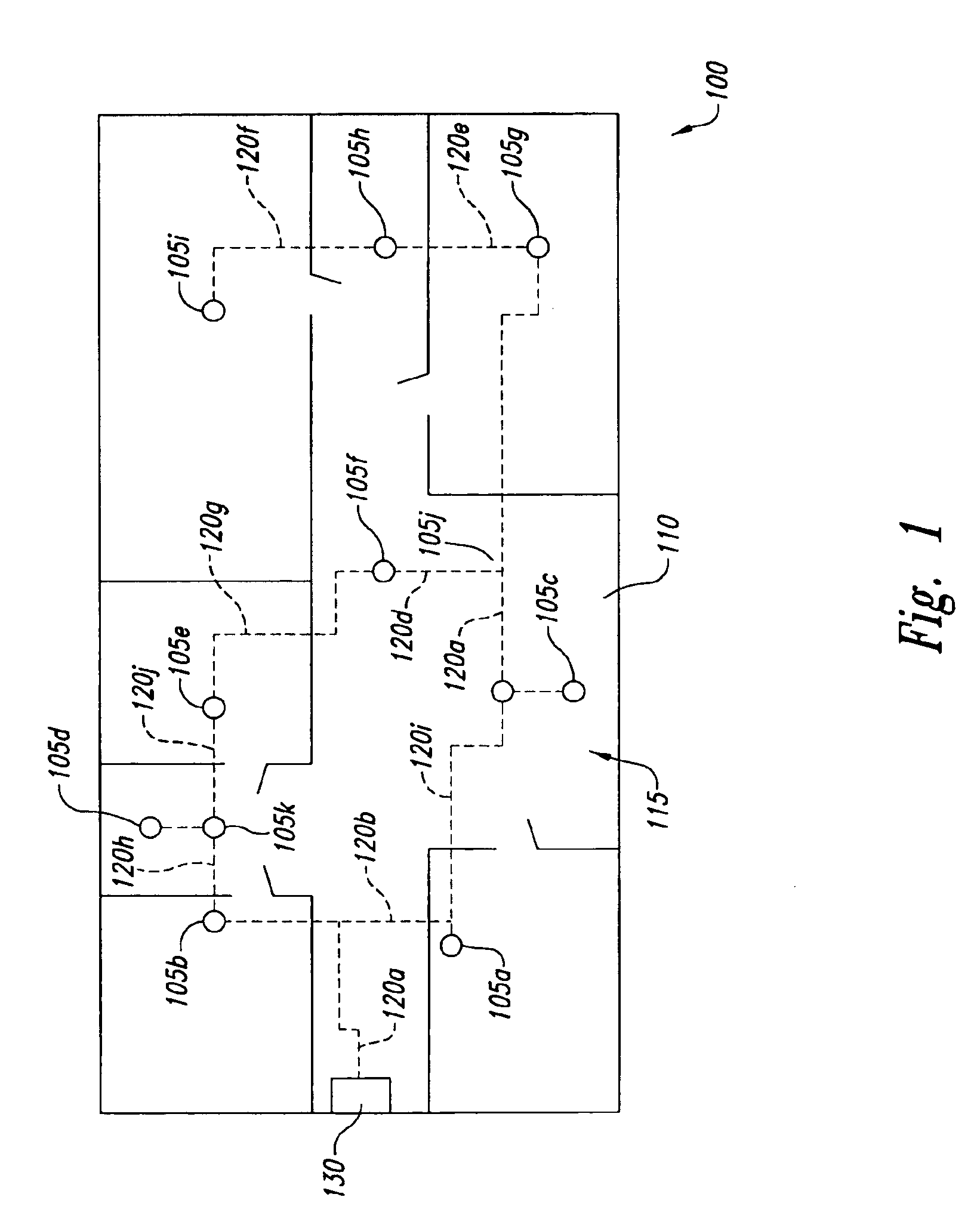 Apparatus and method for utilizing smoke alarms as nodes of a home network