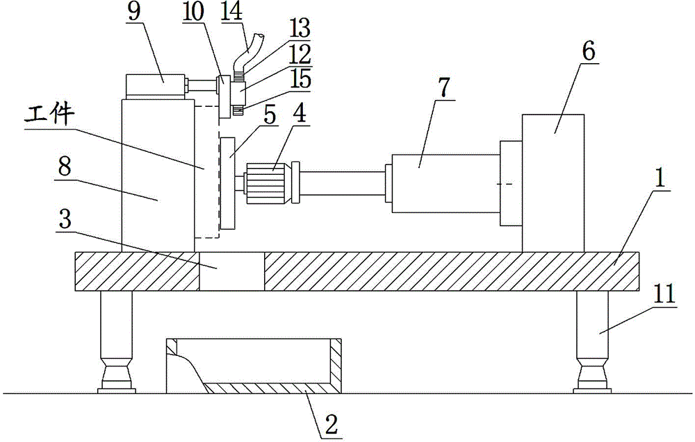 Grinding miller provided with chip blowing device
