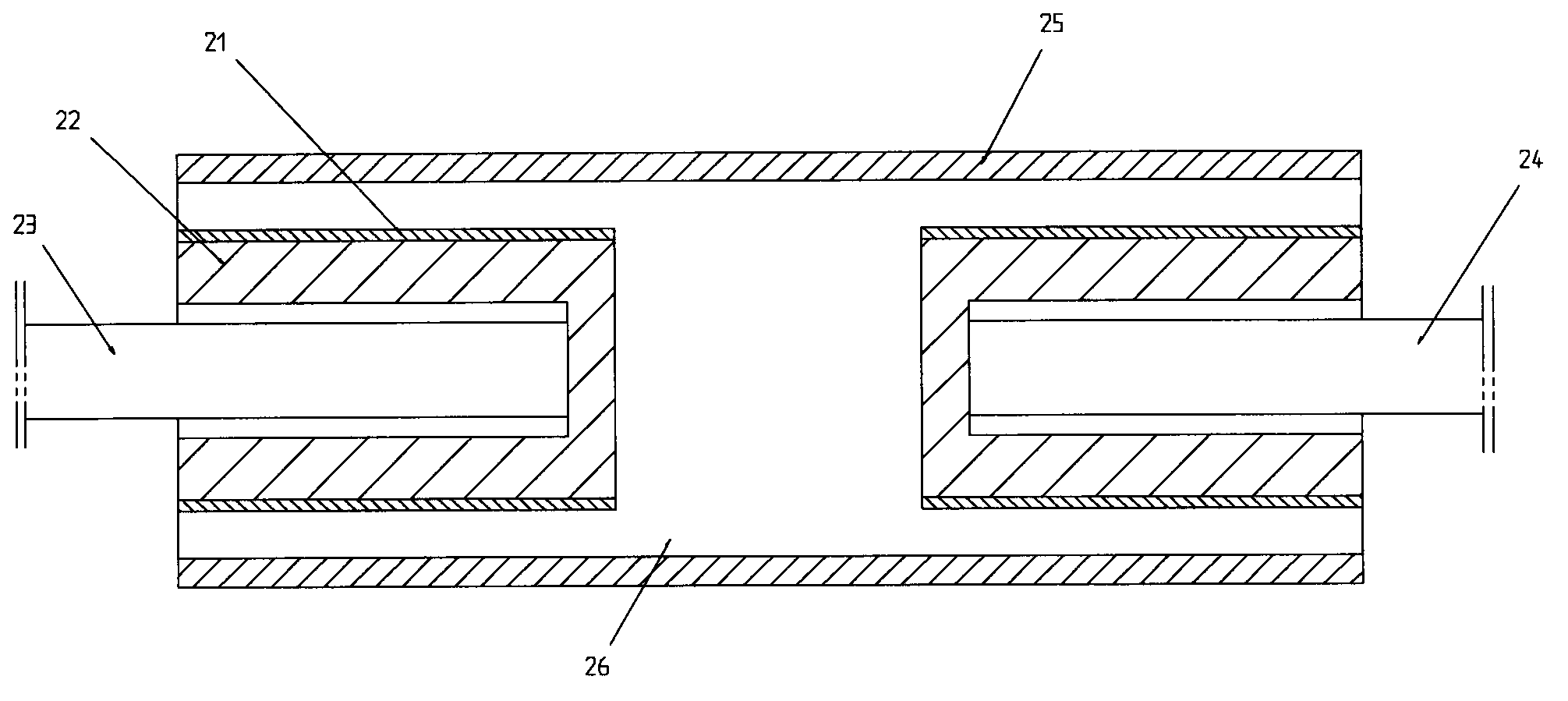 Electrostatic spinning method and device with constant electric field
