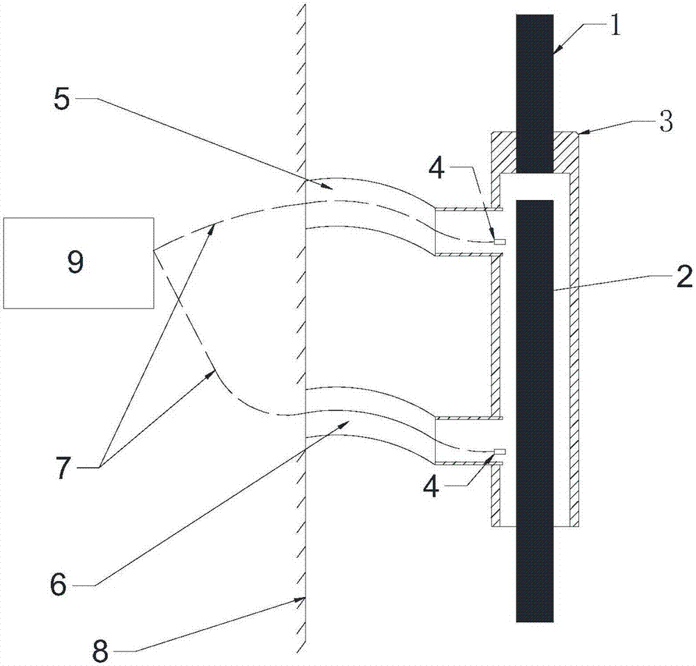 Structure for detecting post-grouted inserting type sleeve and steel bar connector through endoscope method and method applying structure