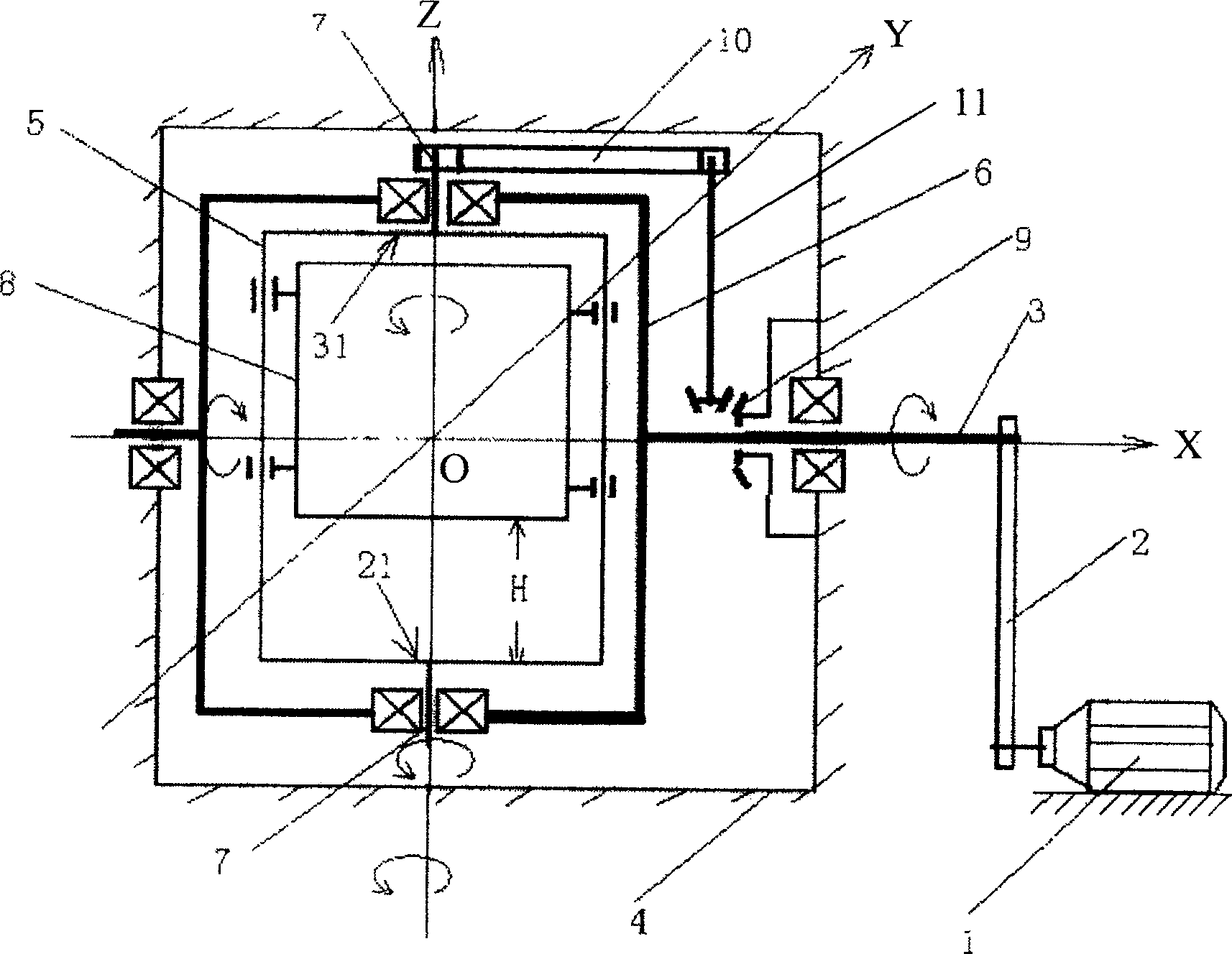 Machinery suspension device