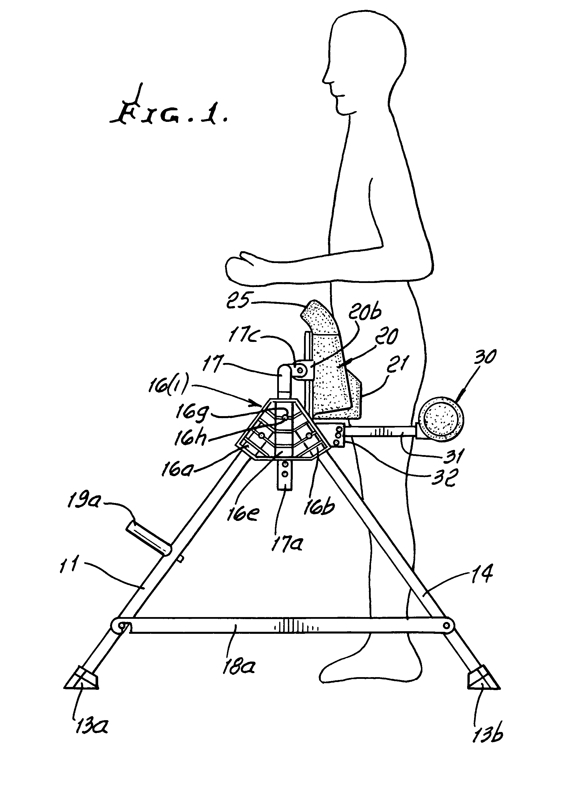 Abductor contraction, variable leg/knee/thigh/trunk and spinal decompression exercise and rehabilitation apparatus and method