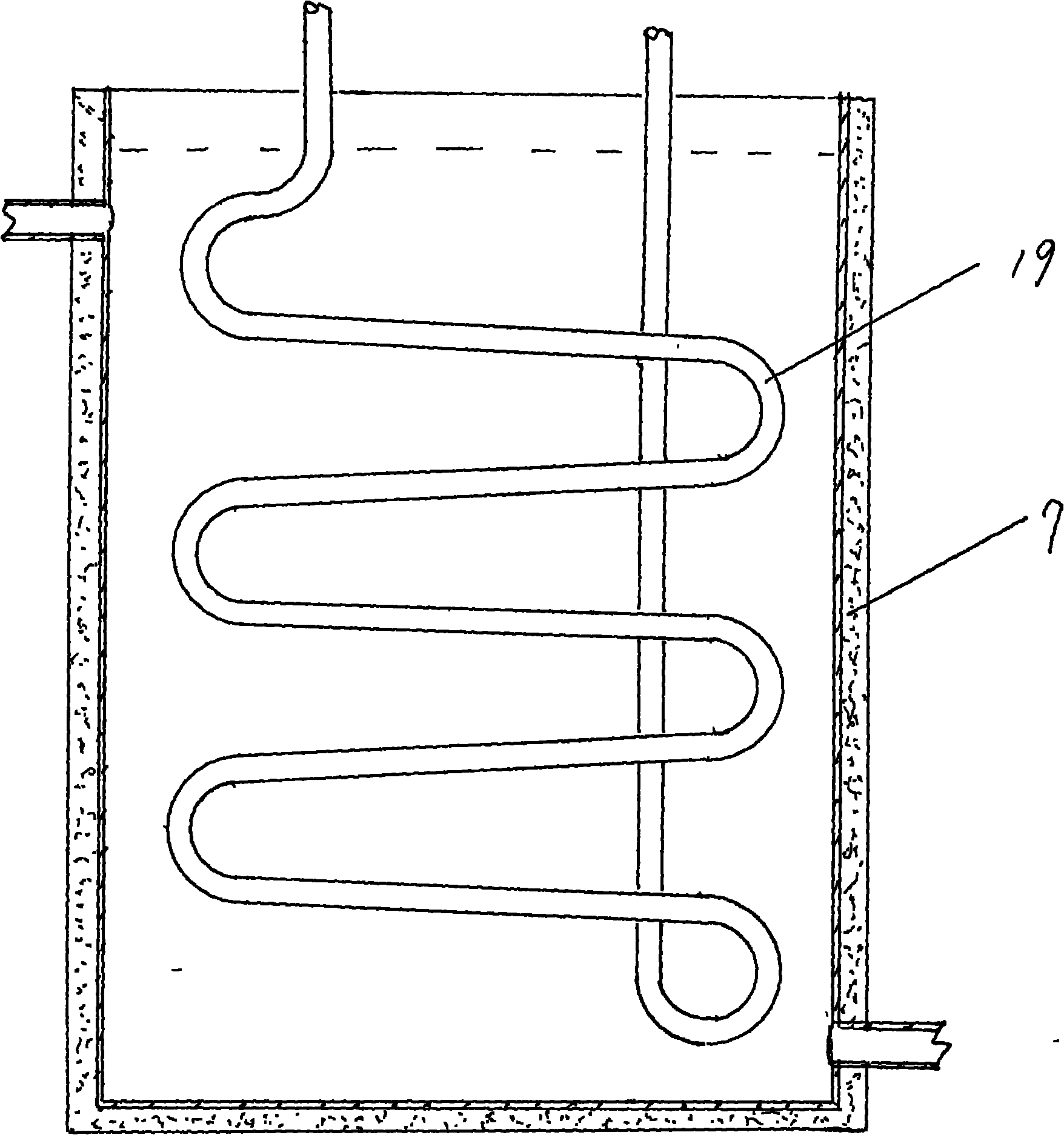 Preparation device for refrigeration water energy-saving for production