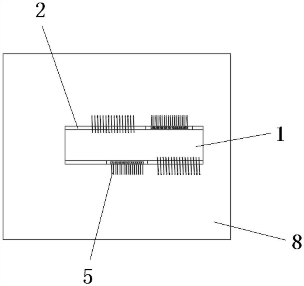 An integrated alignment packaging structure of a detector circuit board and an optical waveguide chip