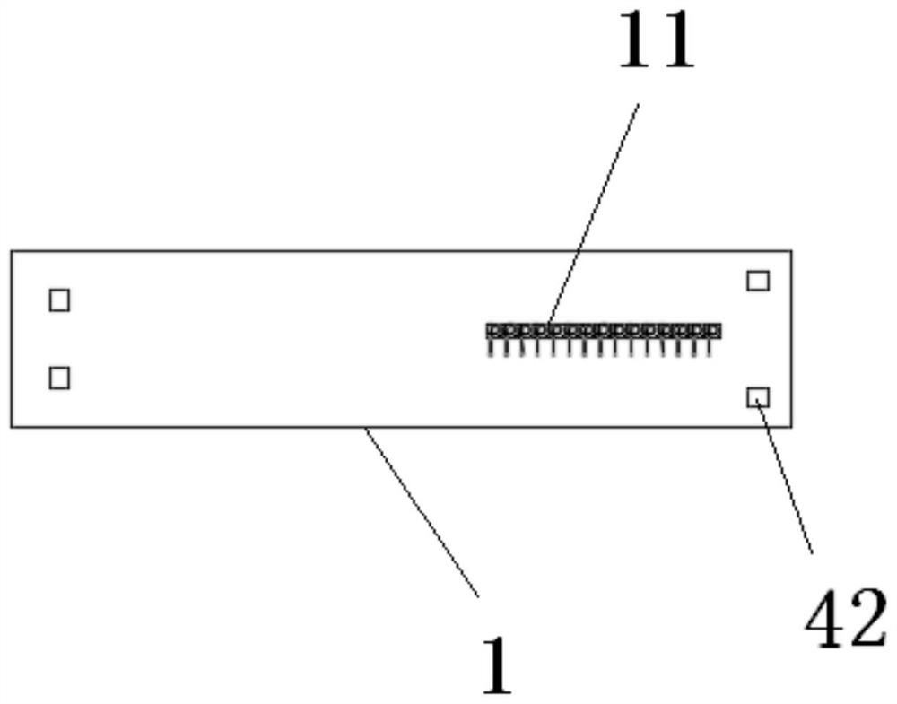 An integrated alignment packaging structure of a detector circuit board and an optical waveguide chip