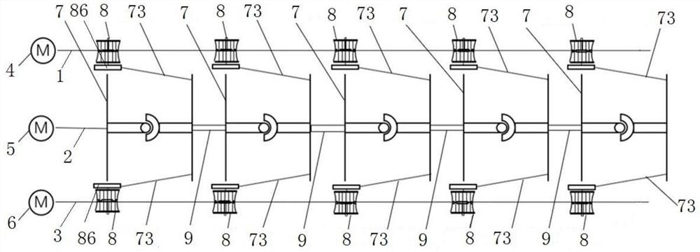 Under-actuated continuum mechanical arm