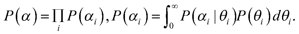 A Gaussian proportional mixture model for sparse representation sar image de-speckling method