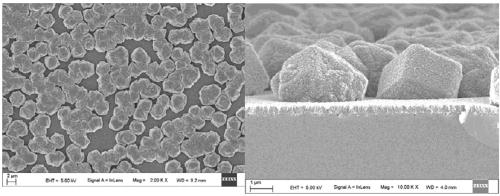 Diamond thin film of multi-level micro-nano structure and preparation method and application thereof