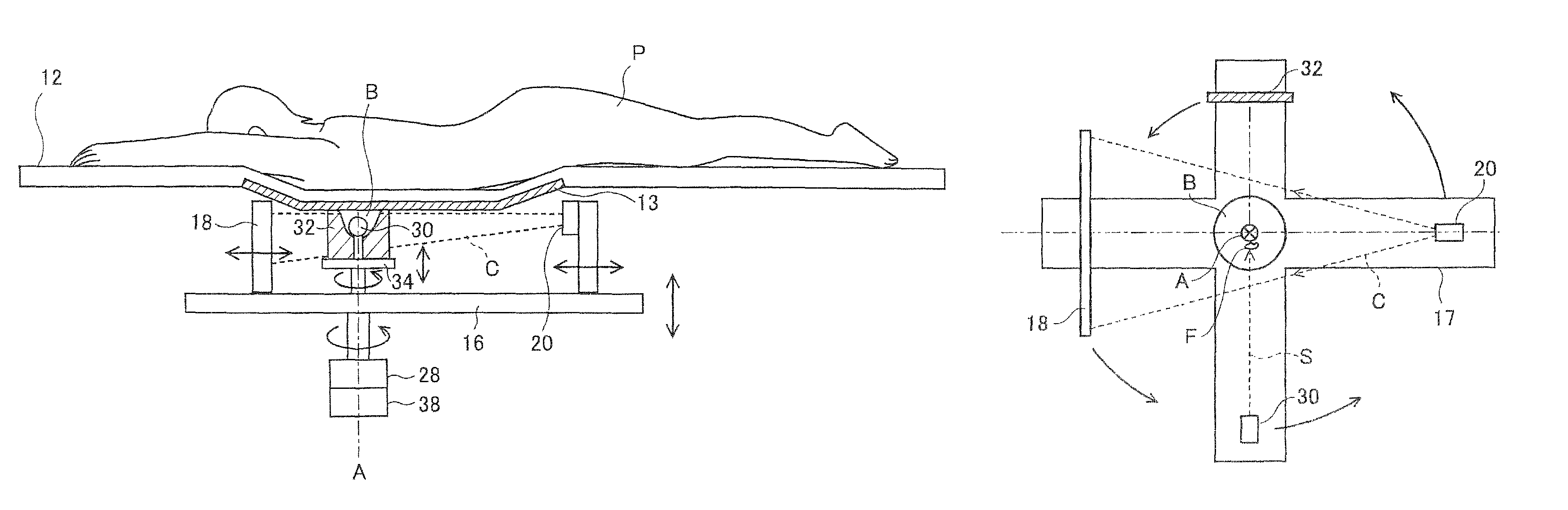 Radiation imaging and therapy apparatus for breast