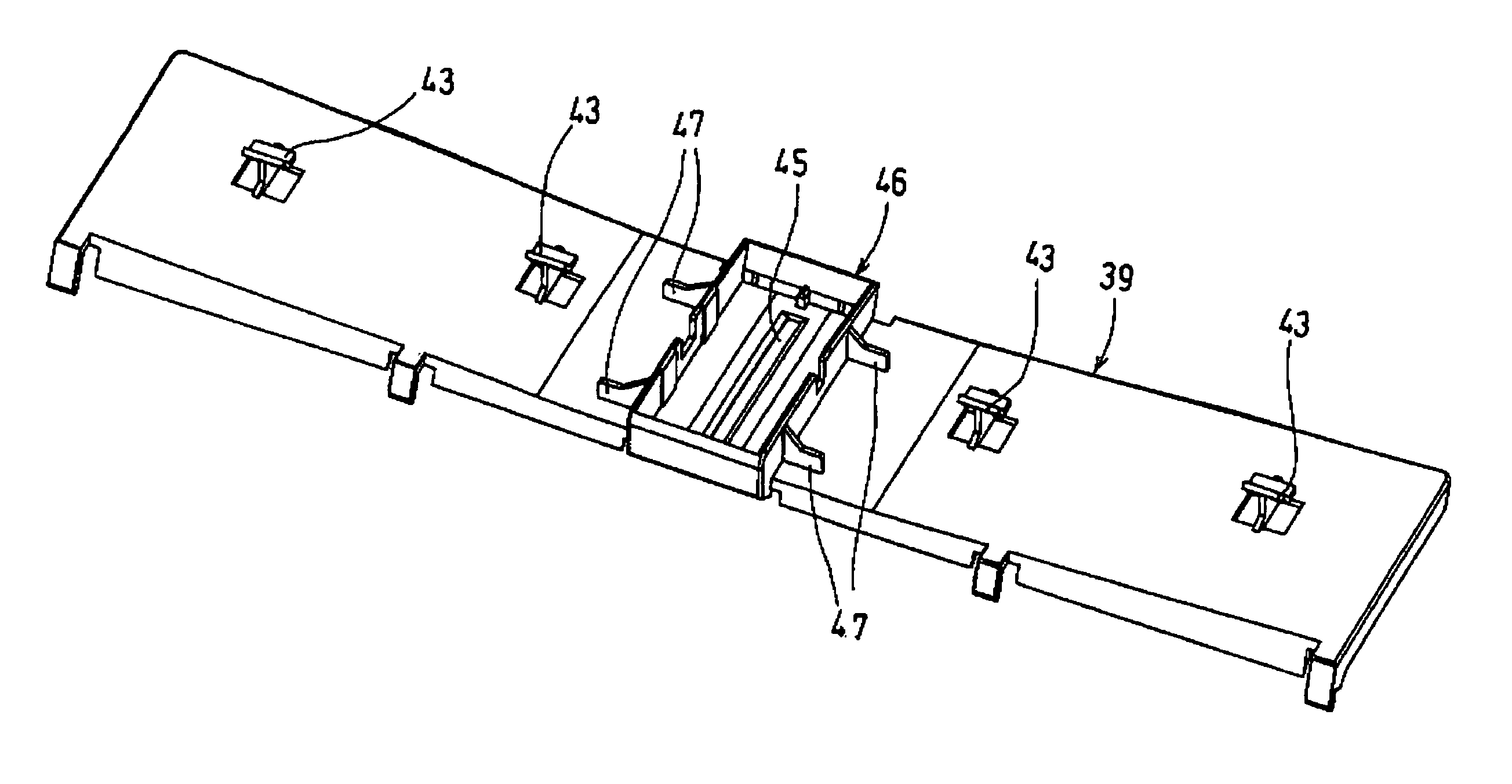 Sheet-supply cassette with an inclined separate plate, and image recording apparatus including sheet-supply cassette installed with a snap-action device