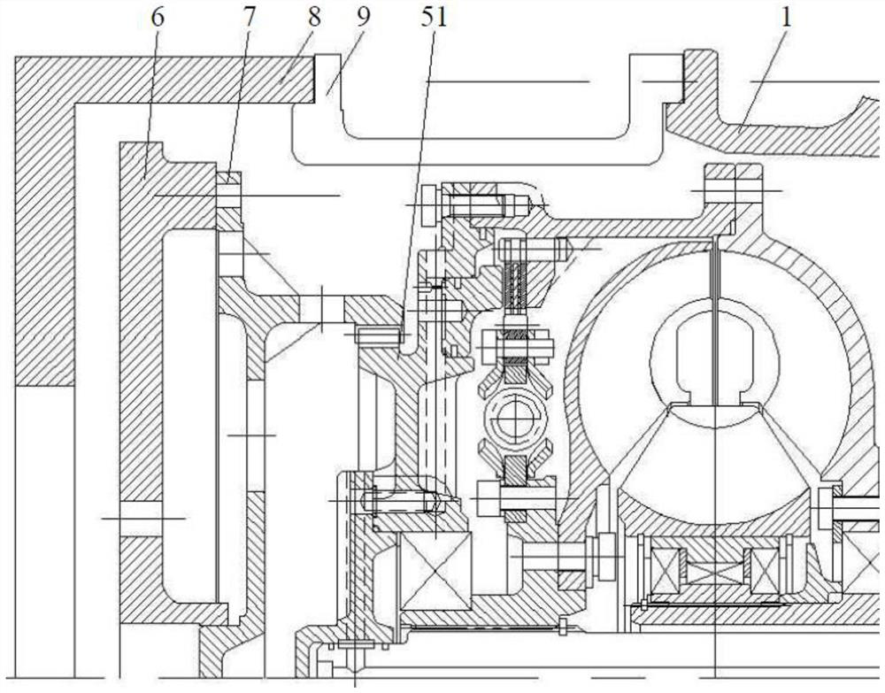 Turbine locking hydraulic torque converter and engineering machinery