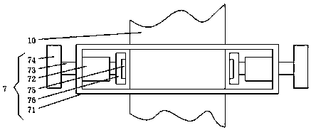 Adjusting device for automobile paint spraying