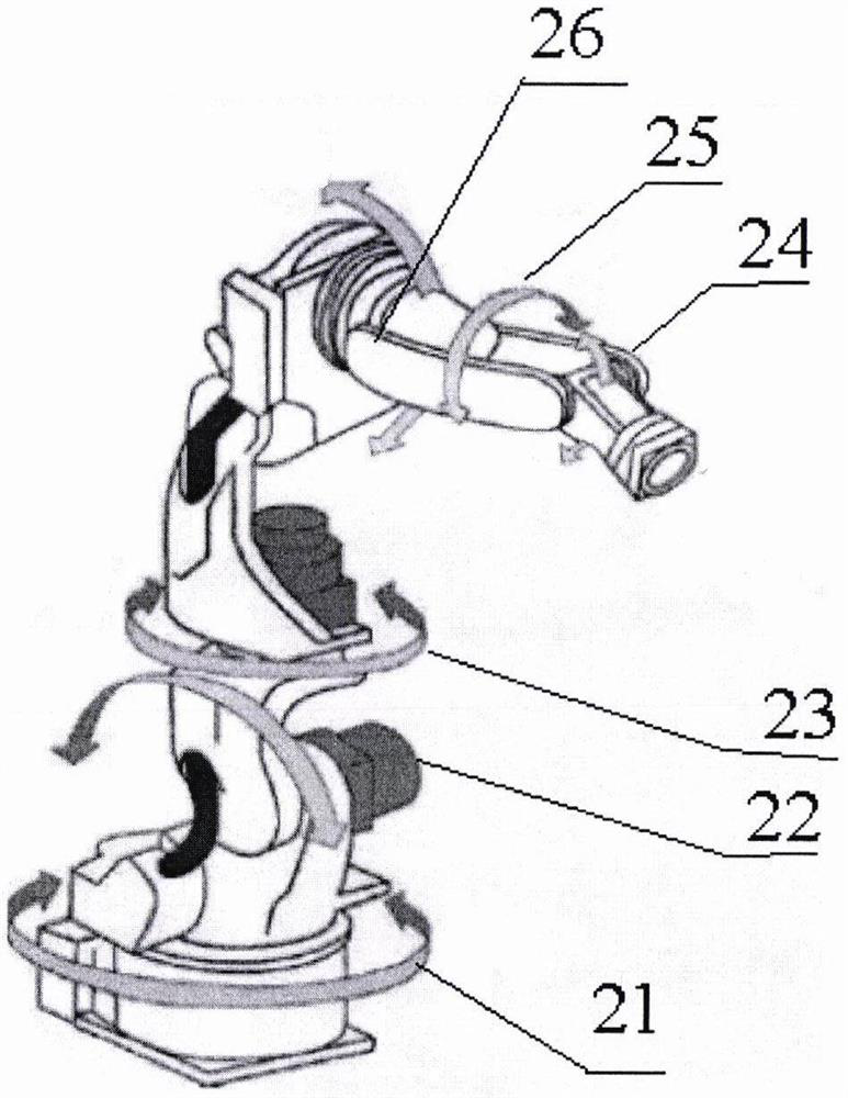 Multi-sensor welding equipment carrying robot and adopting bidirectional camera shooting