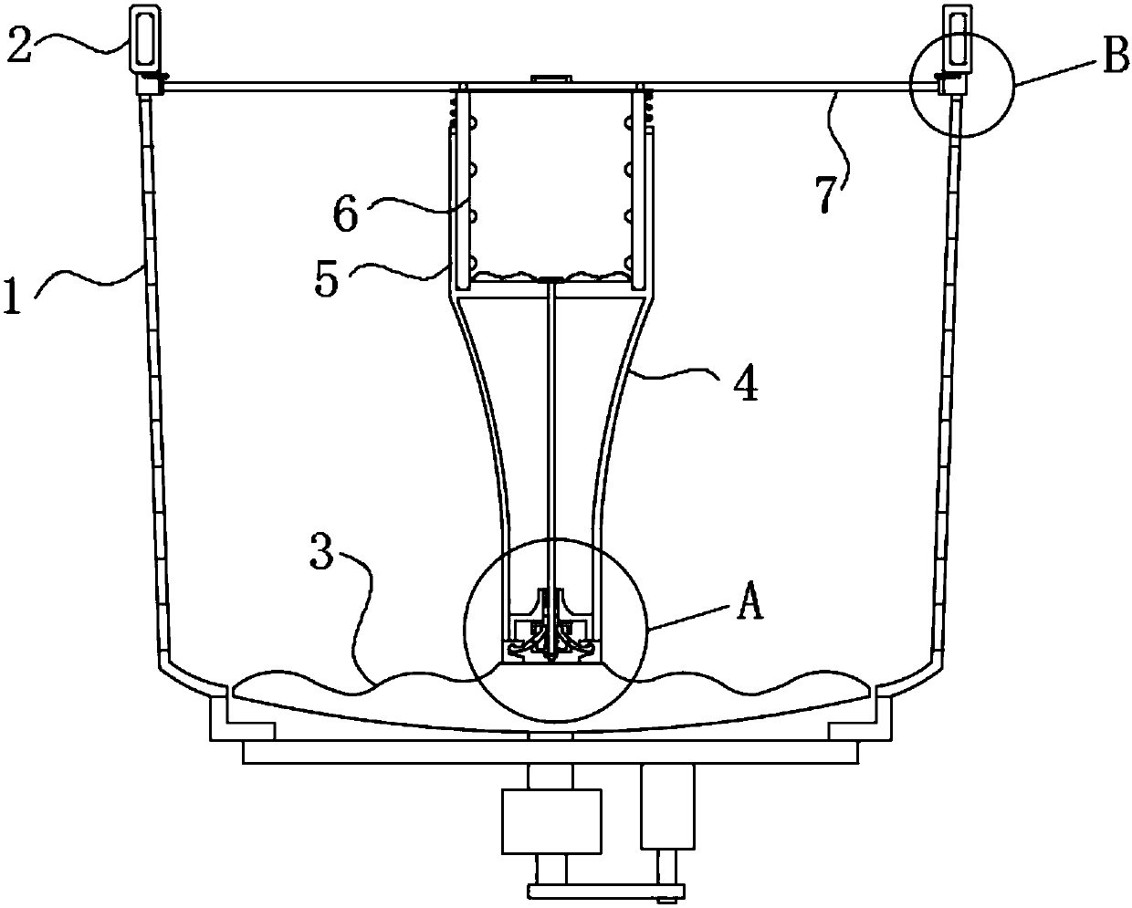 Full-automatic washing machine with internal compartments