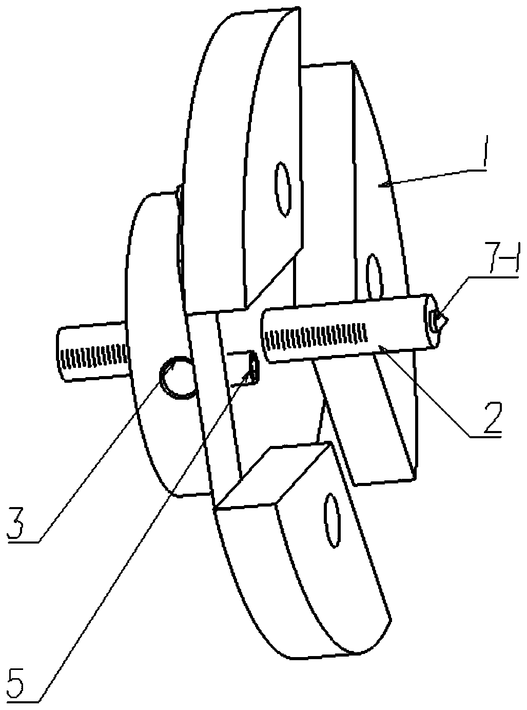 Adjustable axial positioning device of lathe