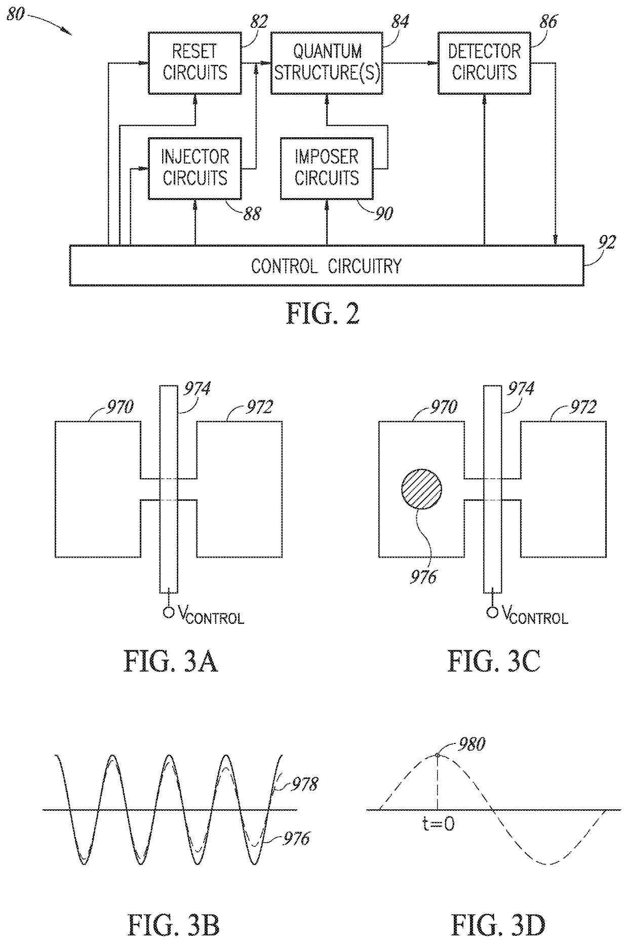 Semiconductor quantum structures using preferential tunneling through thin insulator layers