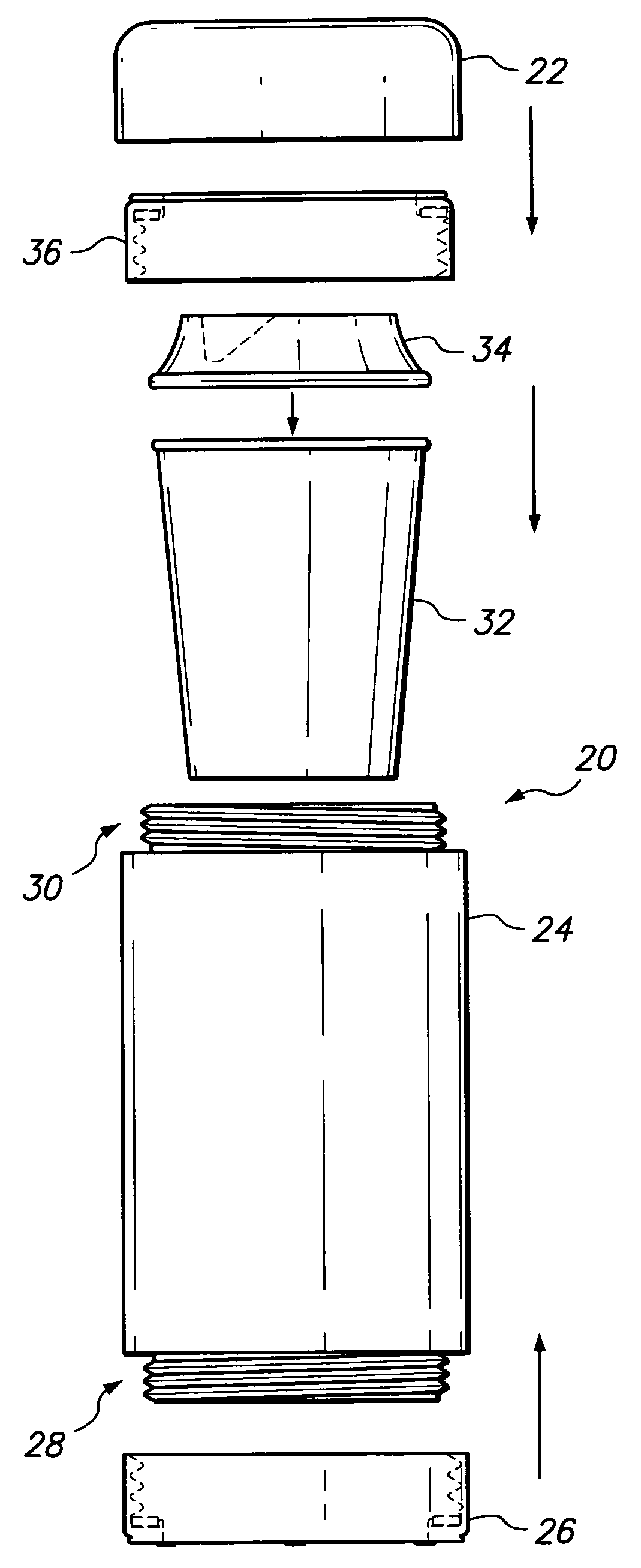 Beverage container permitting multiple configurations