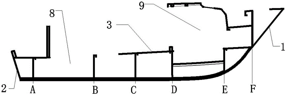 Ship structure and vessel having same