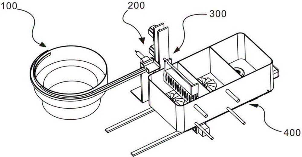 System for correcting, pushing and rinsing filling bottles