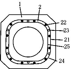 Pre-tensioning method prestress concrete cut-corner pile