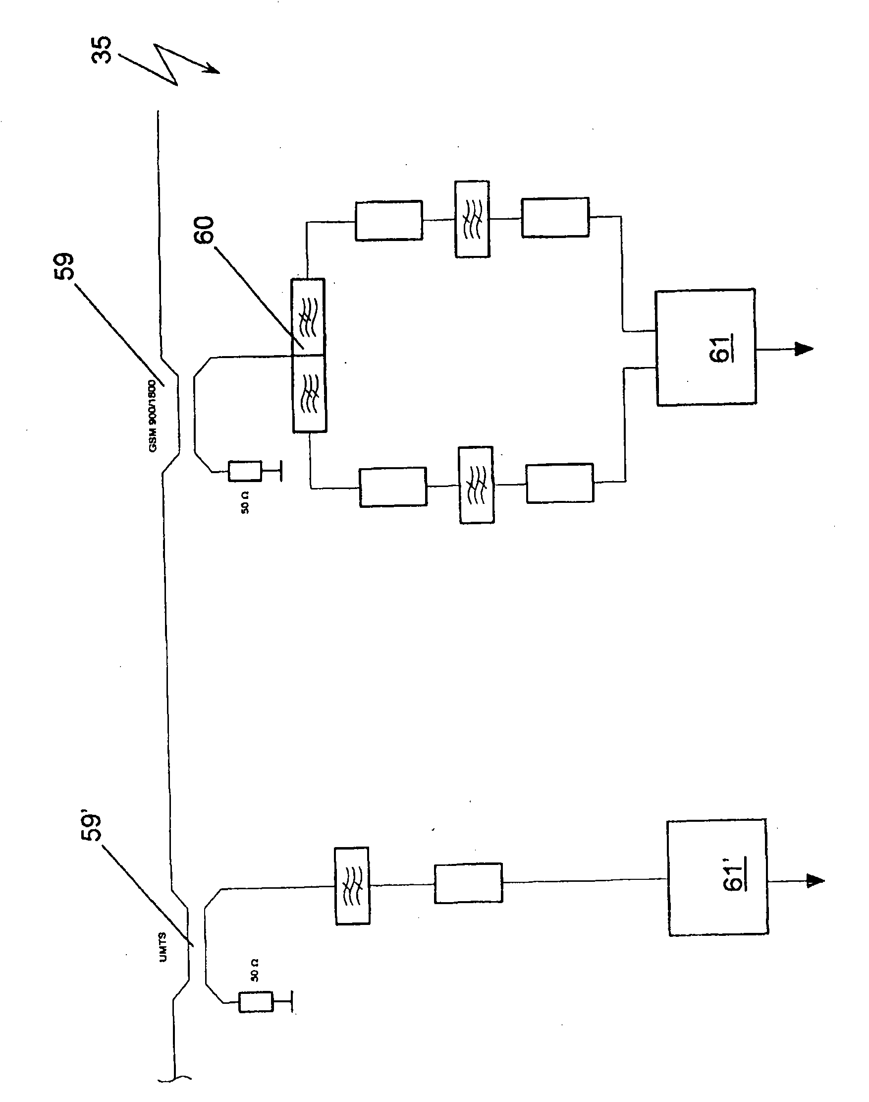 Modular circuit arrangement used for attenuation compensation
