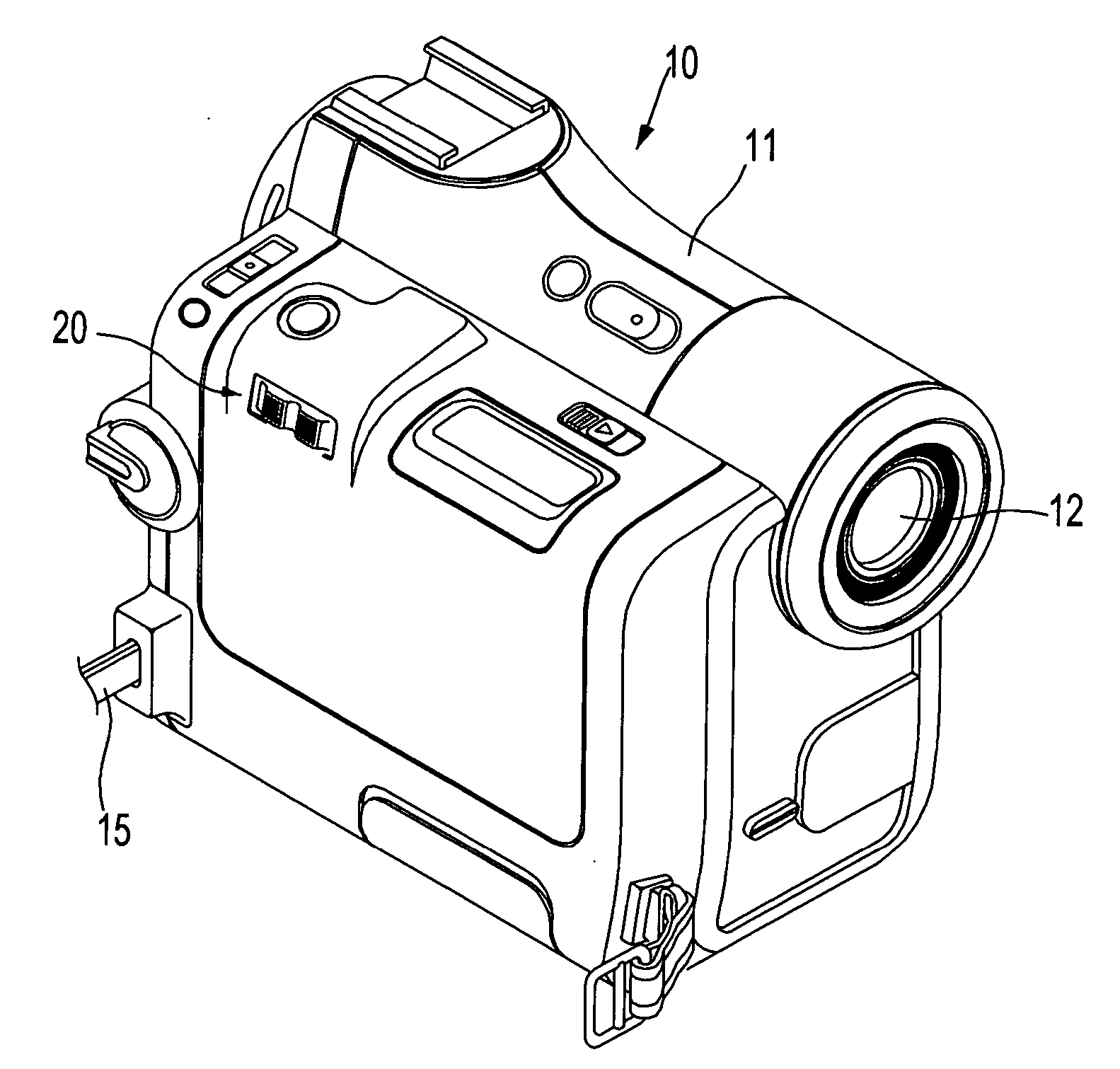 Image capturing device having zoom control unit